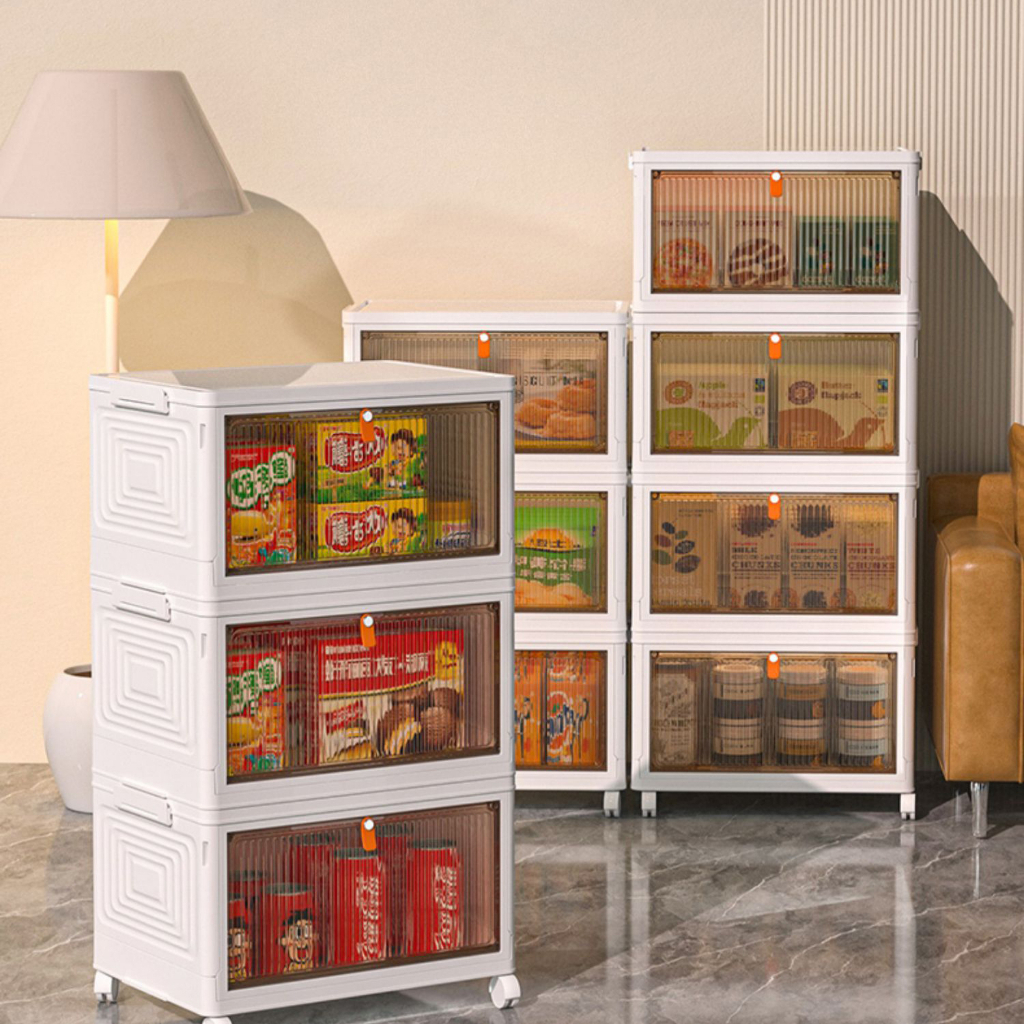 Lemari Lipat Untuk Baju Buku Dan Sepatu Magnetik Multifungsi 4 Susun