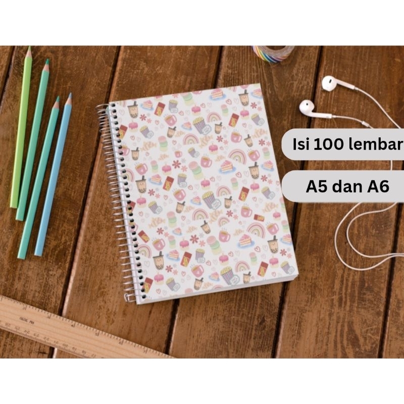 

NOTE BOOK A5 A6 ISI 100 LEMBAR | BUKU DIARY | BUKU CATATAN | BLOCK NOTE | BUKU ESTETIK | BUKU LUCU | NOTES