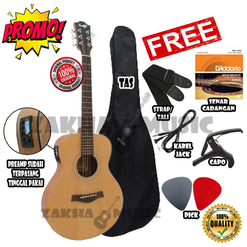 SUPER PROMO Gitar Akustik Elektrik Import Merk Cowboy GW-2 NA ORIGINAL GW 2 NS | COWBOY GW2 NA Equal