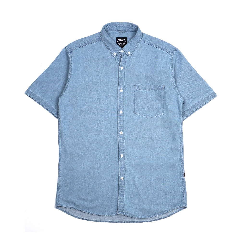 CAMO WARBROKE | DENIM SHIRT 9295 | KEMEJA PRIA | LIGHTBLUE