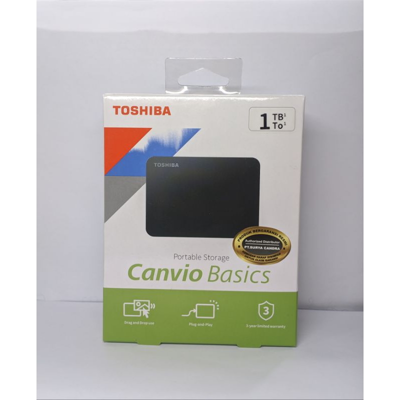 HARDISK EXTERNAL 1TB TOSHIBA