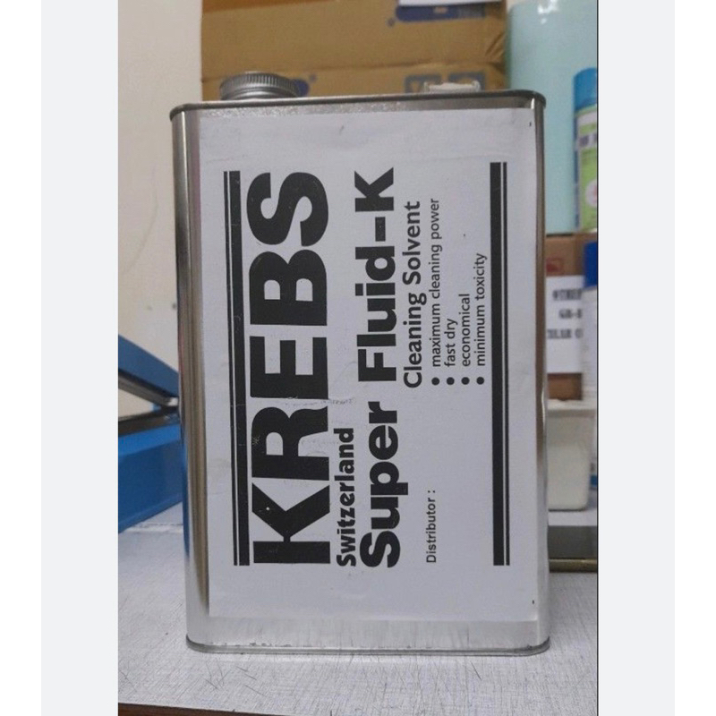 Krebs Super Fluid-K Minyak Pembersih Spray Gun Kreb Krep Kreps Noda Minyak Makanan Lem Pakaian Tekstil Textile Cleaning