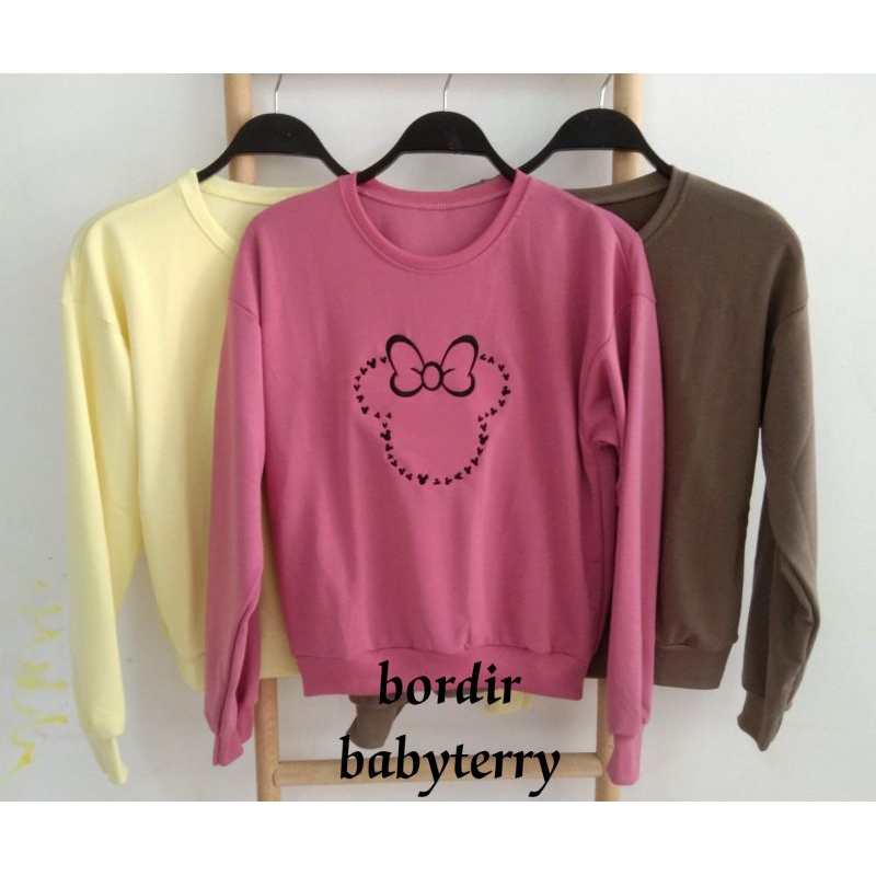 sweater jumper babyterry bebiteri bordir