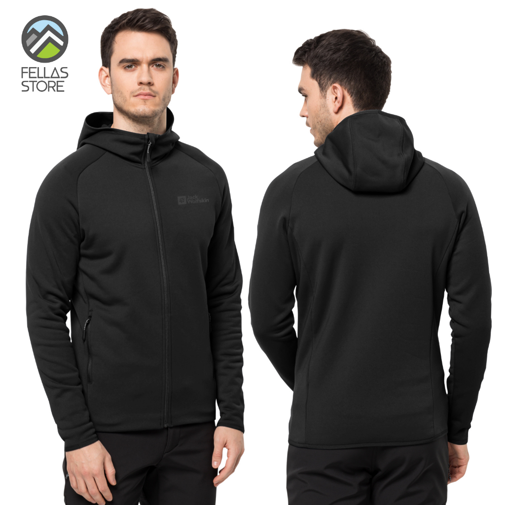 Jack Wolfskin - Men's Baiselberg Hooded Full Zip Black