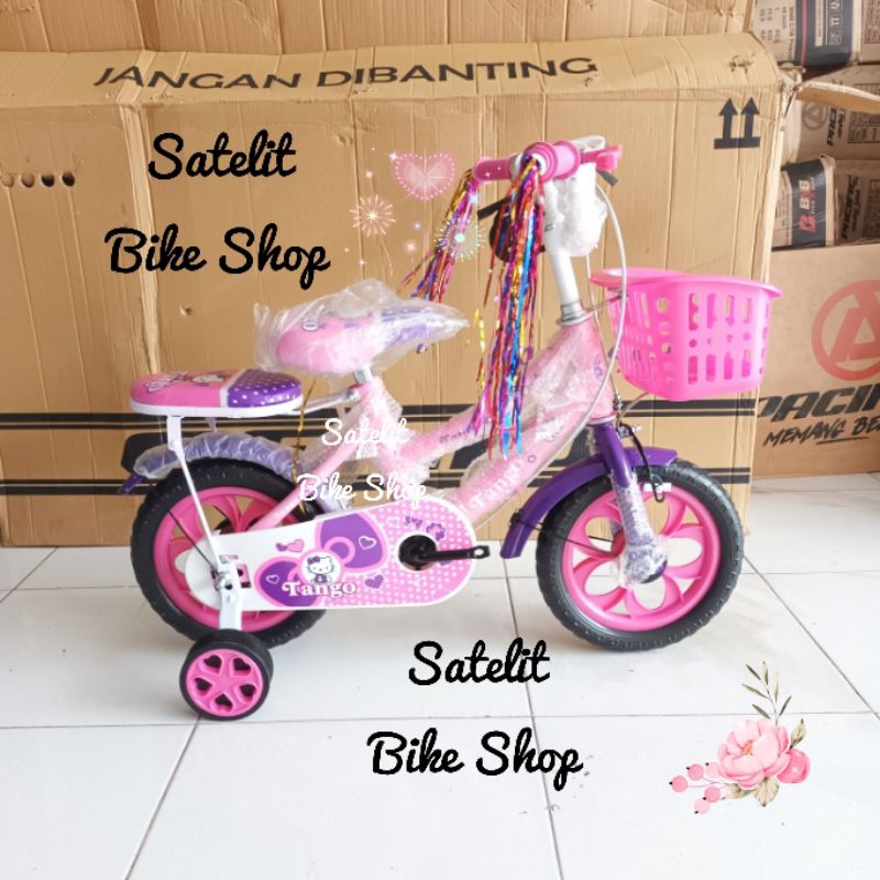 Sepeda Anak Cewek Ukuran 12 Tango Foster Atlantis Velion Centrum Rolet Mortein Kuromi Generation Asa