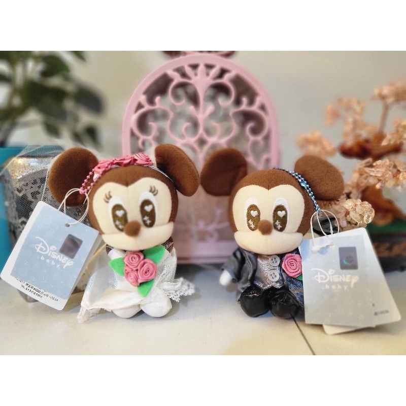Boneka Mickey Minnie Ganci Disney Baby Wedding Set