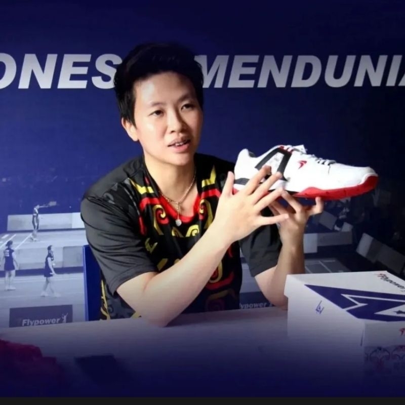 SEPATU BADMINTON FLYPOWER RIO GOLD V2 ORIGINAL