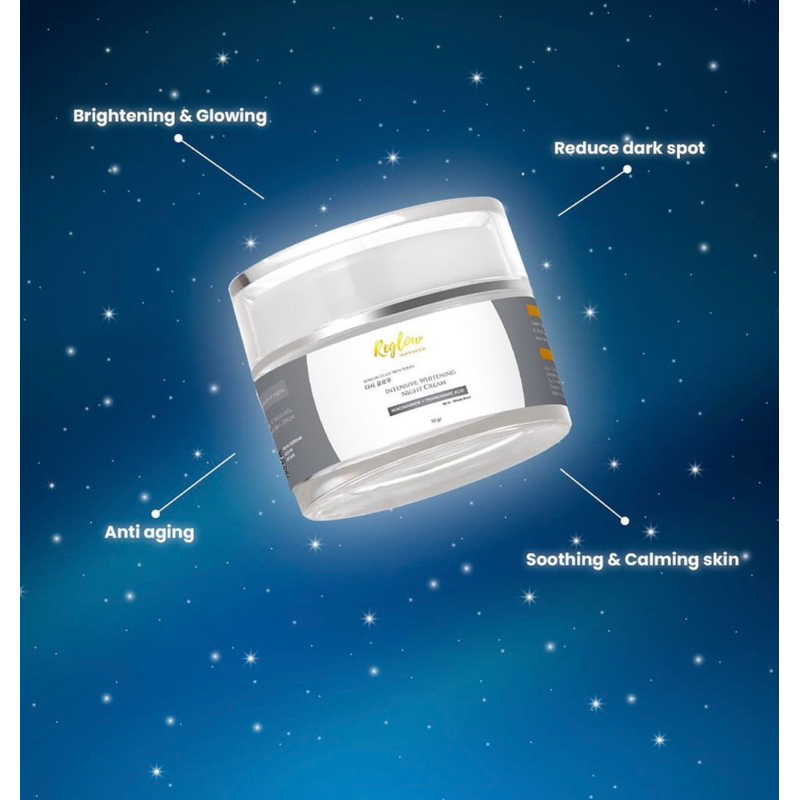 Intensive Night Cream Reglow | Krim Malam Reglow BPOM