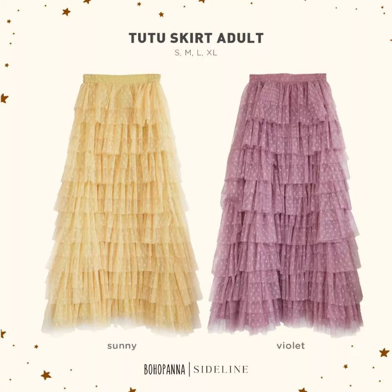 BOHOPANNA - BOHOPANNA X SIDELINE - TUTU SKIRT KIDS & ADULT - ROK TUTU ANAK & DEWASA