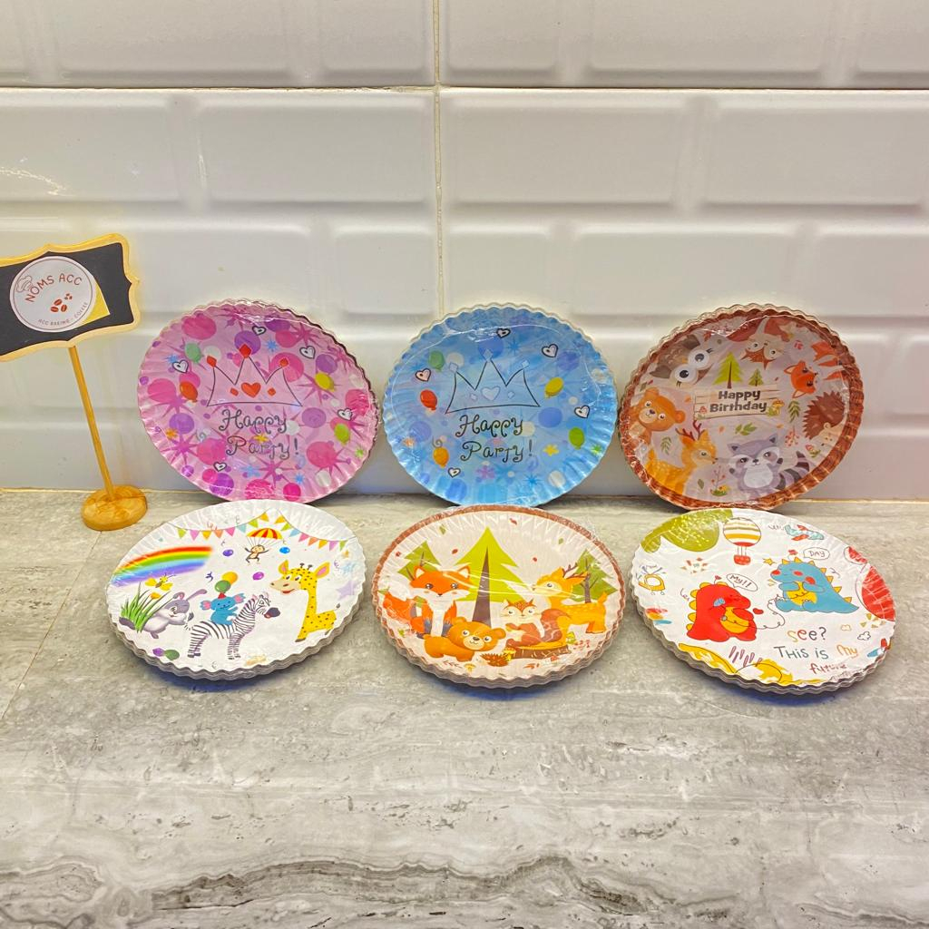 12PCS PIRING KERTAS ANIMAL / PIRING KERTAS / PIRING KERTAS PANDA / PIRING KERTAS KOALA / PIRING KERT