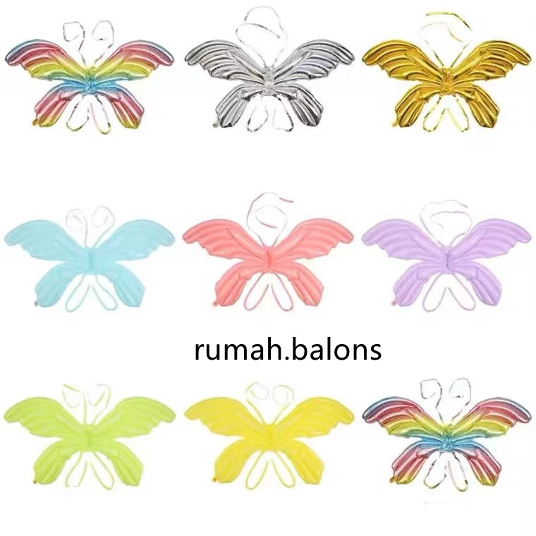 Balon Foil Sayap Kupu Kupu balon balon ulang tahun dekorasi ulang tahun