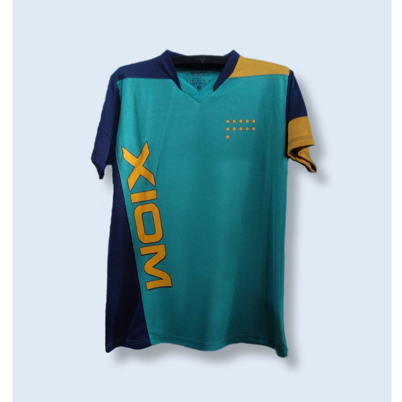 XIOM - Kaos / Jersey Olah raga Tenis Meja Pingpong - Tosca Navy Gold