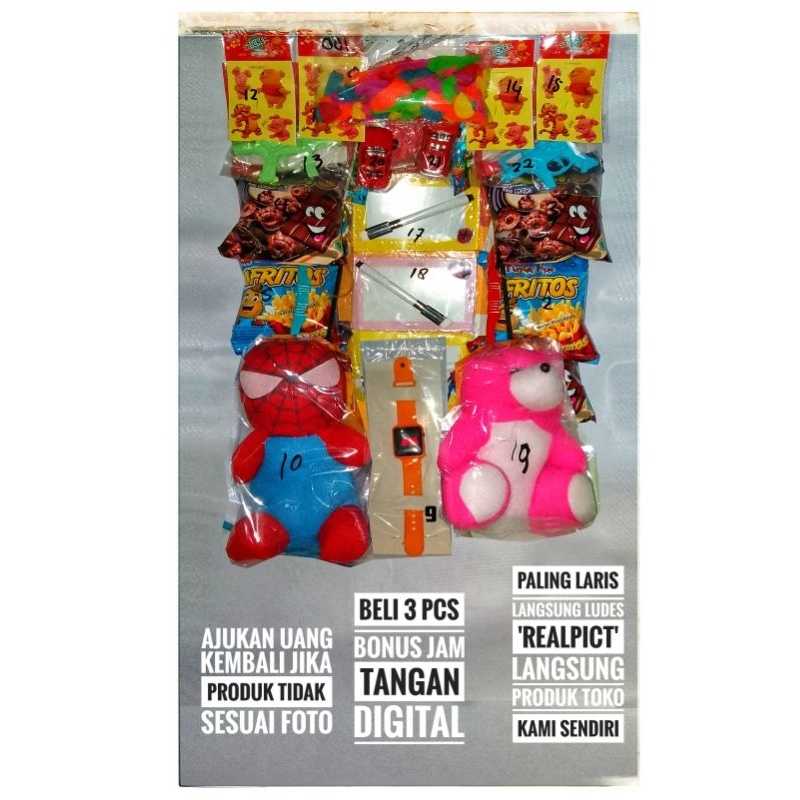 Mainan Warung Lotre Berhadiah Jam Dan Boneka Isi 80Kupon