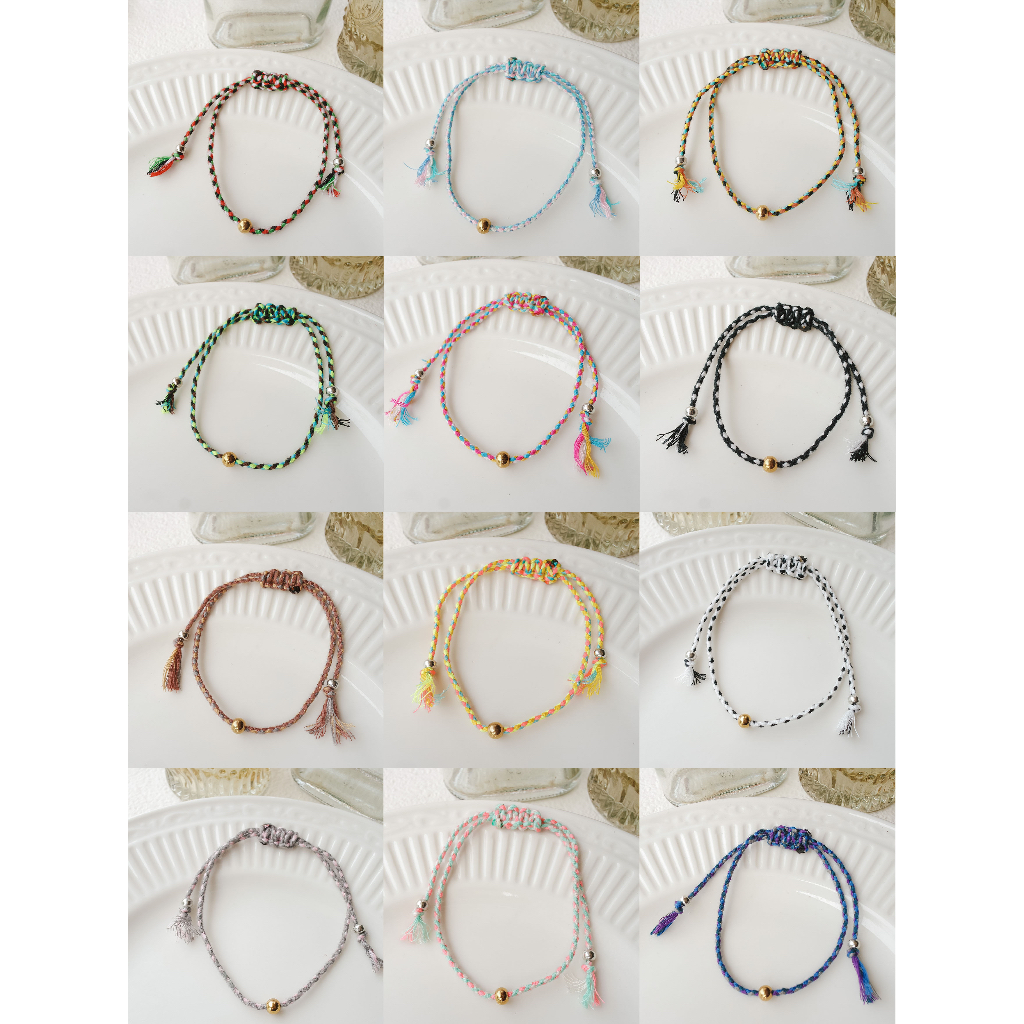 Make a wish bracelet / ANKLET / GELANG KAKI / GELANG TALI - ANTI KARAT