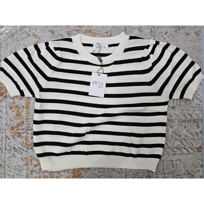 Arita - Stripy Knit T-Shirt