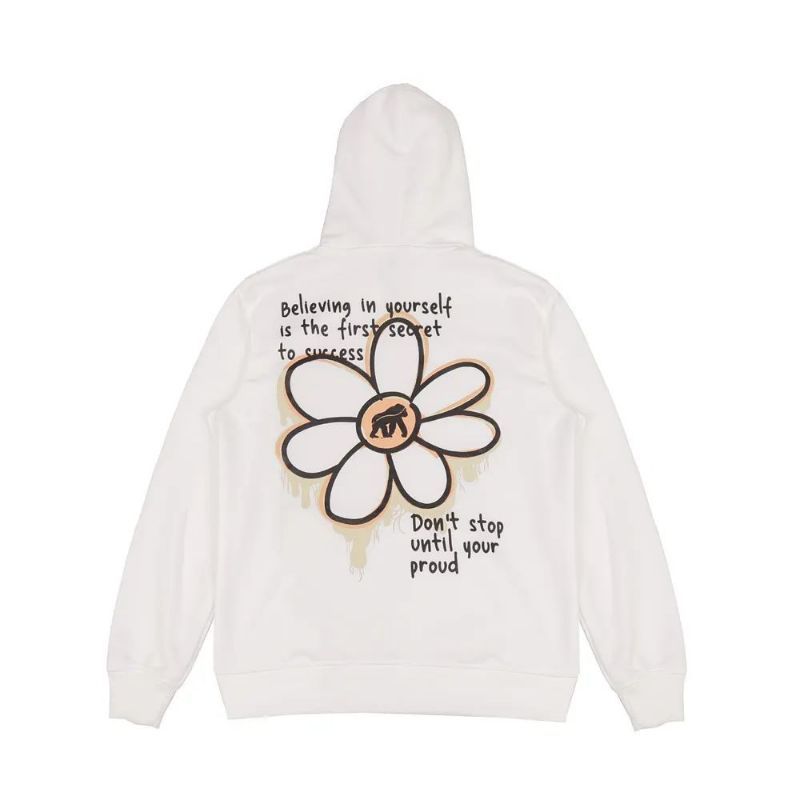 House of smith hoodie Flower Putih unisex