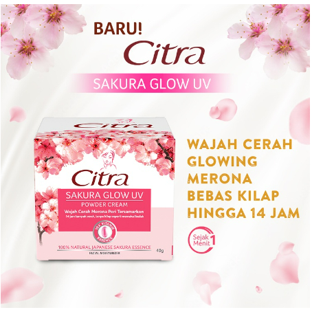 Citra Moisturizer Krim Wajah SAKURA GLOW 40gr