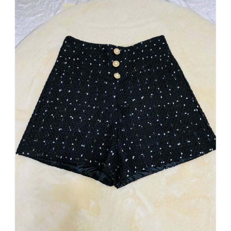 BAWAHAN CELANA PENDEK/SHORT PANTS MOTIF ABSTRAK TWILL IMPORT