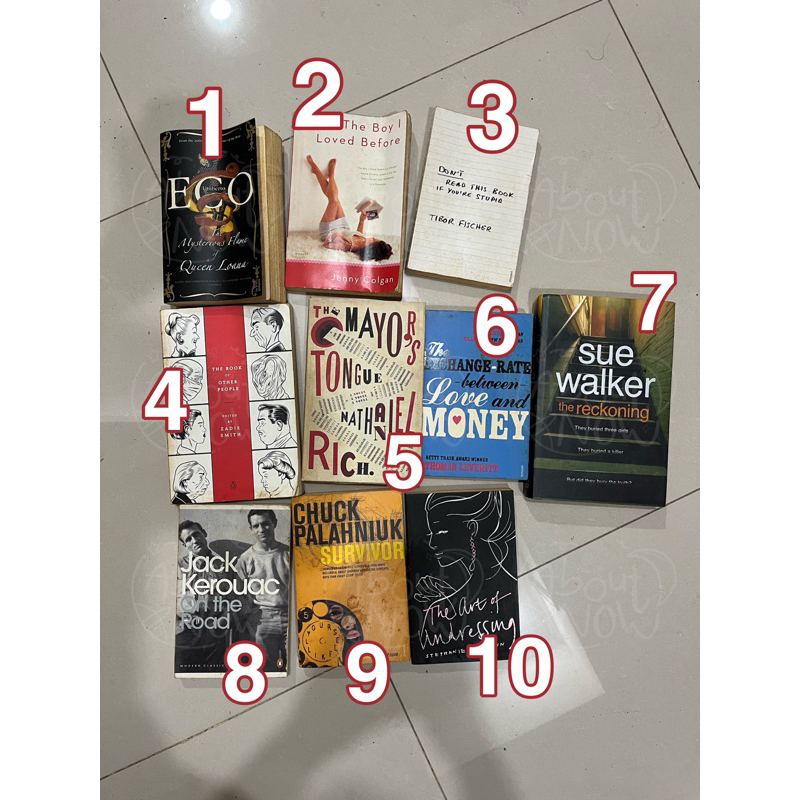 Preloved Buku Novel Fiction Bahasa Inggris Grade C