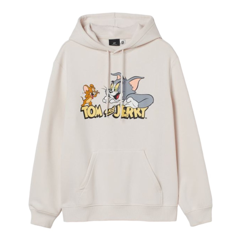 ( 8.8 ) Hoodie H&amp;M Unisex Sablon Tom and Jerry, Flecee Katun Lembut Tebal, Free Papperbag