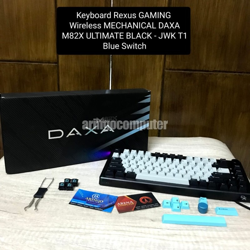 Rexus GAMING Wireless MECHANICAL DAXA M82X ULTIMATE BLACK - JWK T1 Blue Switch