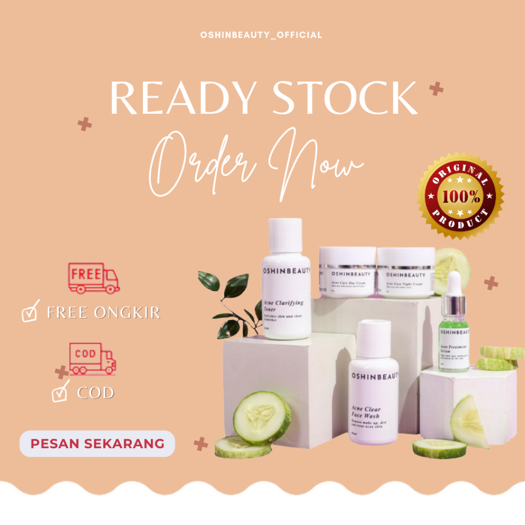 OSHINBEAUTY PAKET GLOW SERIES BPOM &amp; HALAL INDONESIA 100%