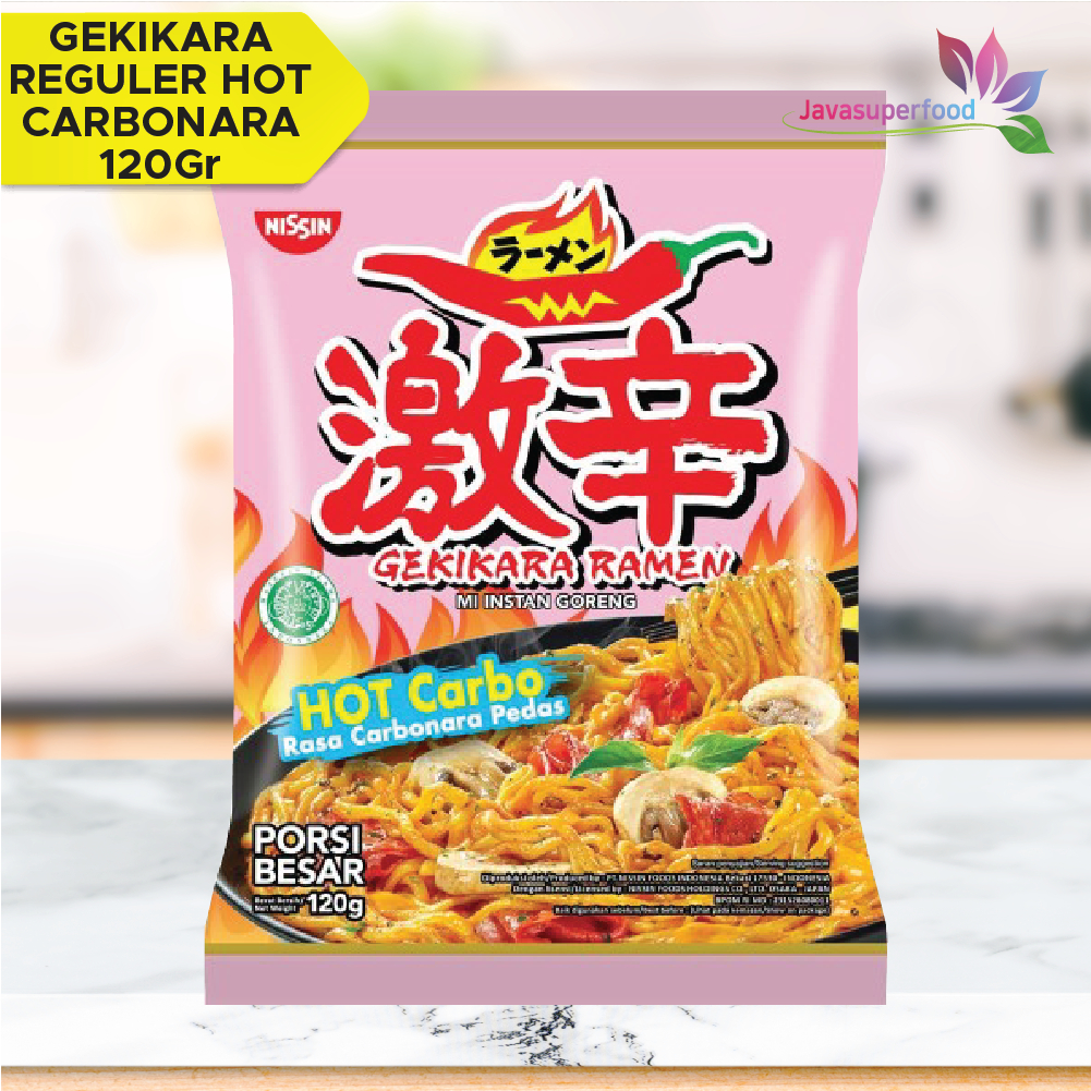 Nissin Gekikara Ramen Hot Carbo Rasa Carbonara Pedas 120 gram