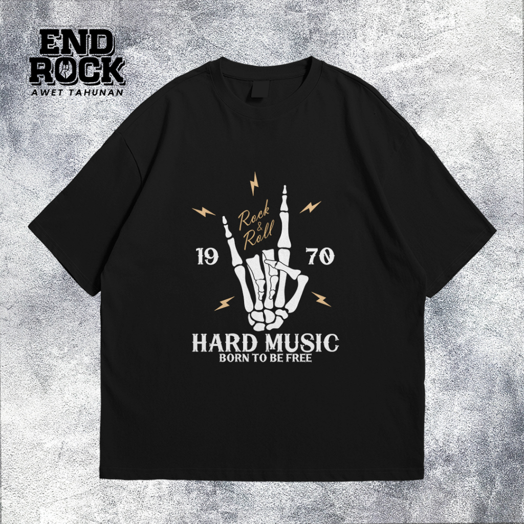 Kaos Oversize Original Endrock Tema Rock Music Hard DTF0034