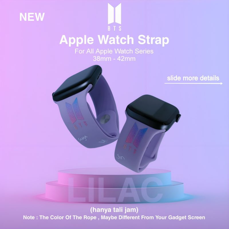 BTS APPLE WATCH SERIES STRAP Tali Jam BTS Apple Watch 1 - 8 / SE / Ultra