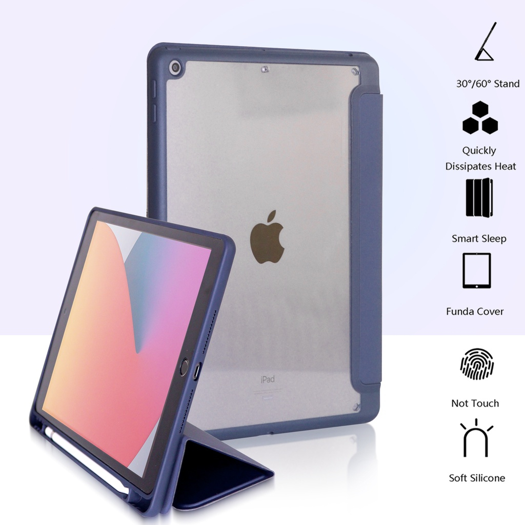 Casing Samsung Tab A8 10.5 X205 | Tab S6 Lite P610/ P615 FS Case Acrylic Smart Cover Stylus FREE STICKER WATERPROOF