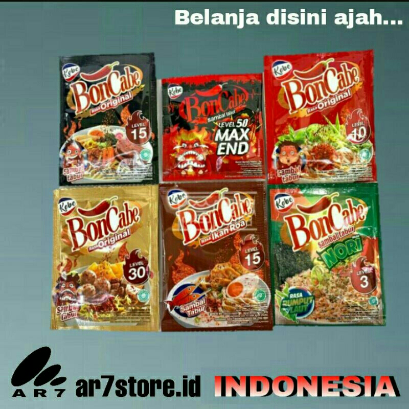 

BONCABE sambal tabur renceng isi 12 pcs