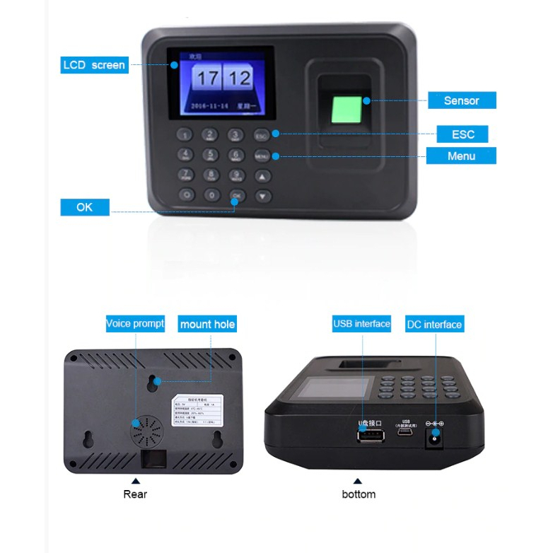 Mesin Absensi Fingerprint Attendance Efinger - A6