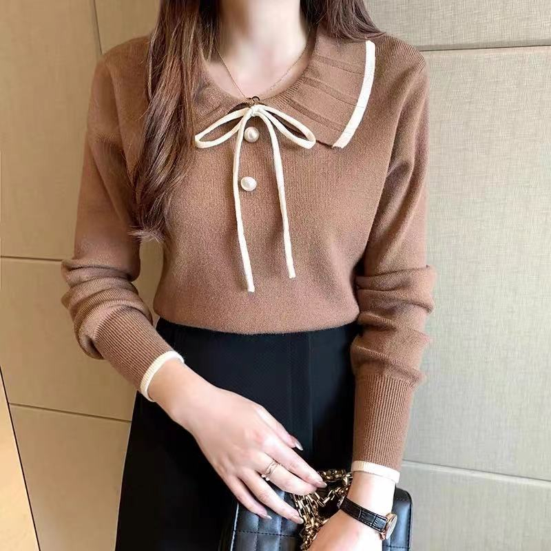 【 Bra Mall 】BJ-046 Blouse Knit Korean Style Premium Import Rajut Adem dan Tebal | Atasan Knit Korean Style Import Student