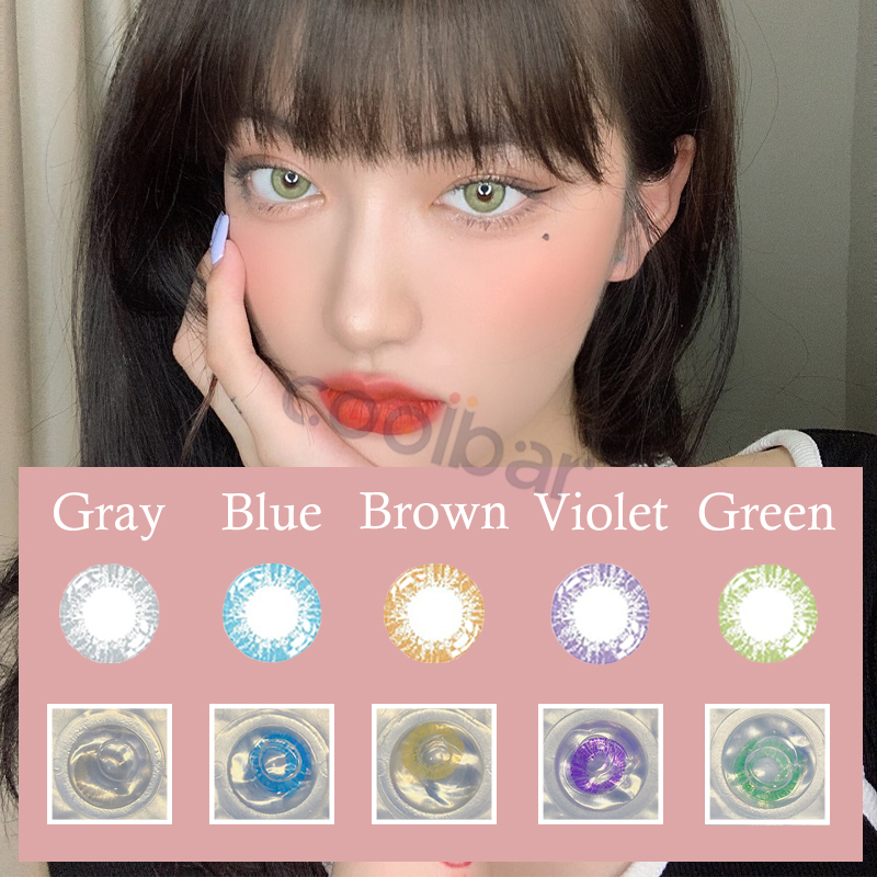 Coolbar 1 Pasang Lensa Kontak Warna Diameter 14.2 MM/Softlens Matasoftlens Mata Korea