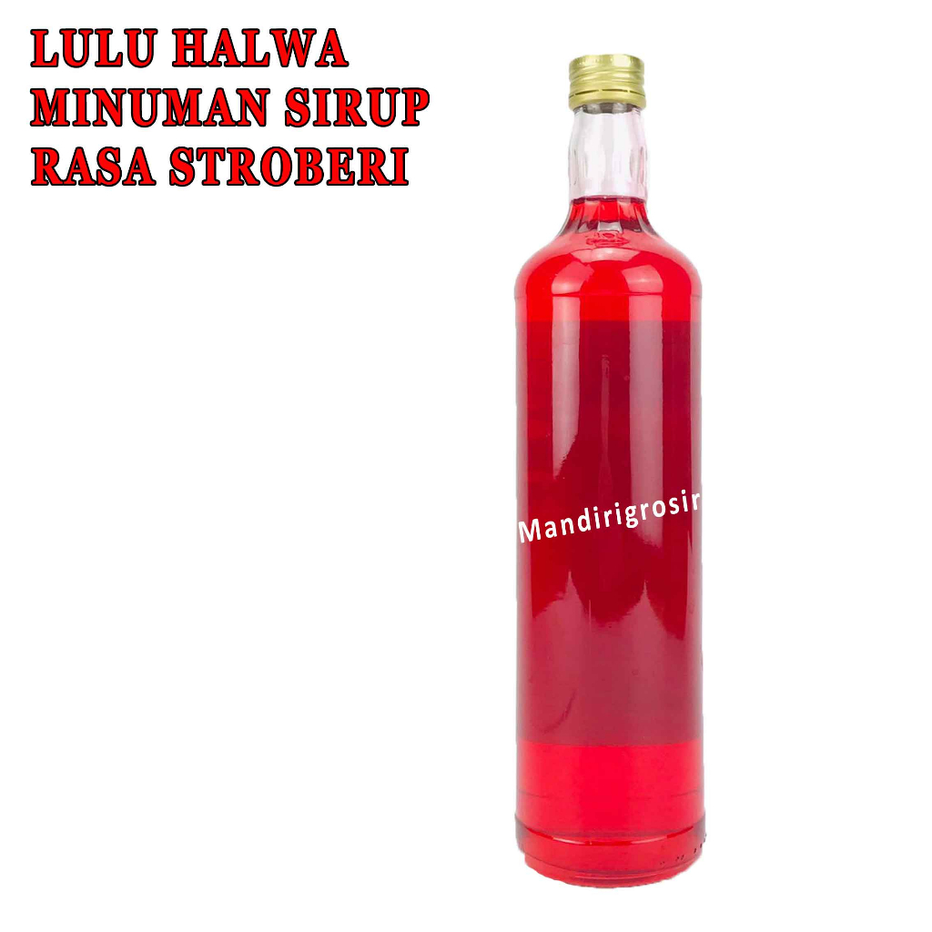 Minuman Sirup* Lulu Halwa* Sirup Rasa Strawberry* 650ml