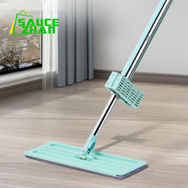 Alat Pel Lantai Flat Mop Pel Tarik / Ultra Mop Pembersih lantai / Alat Pel Lantai Warna Hijau / Alat Pembersih Lantai