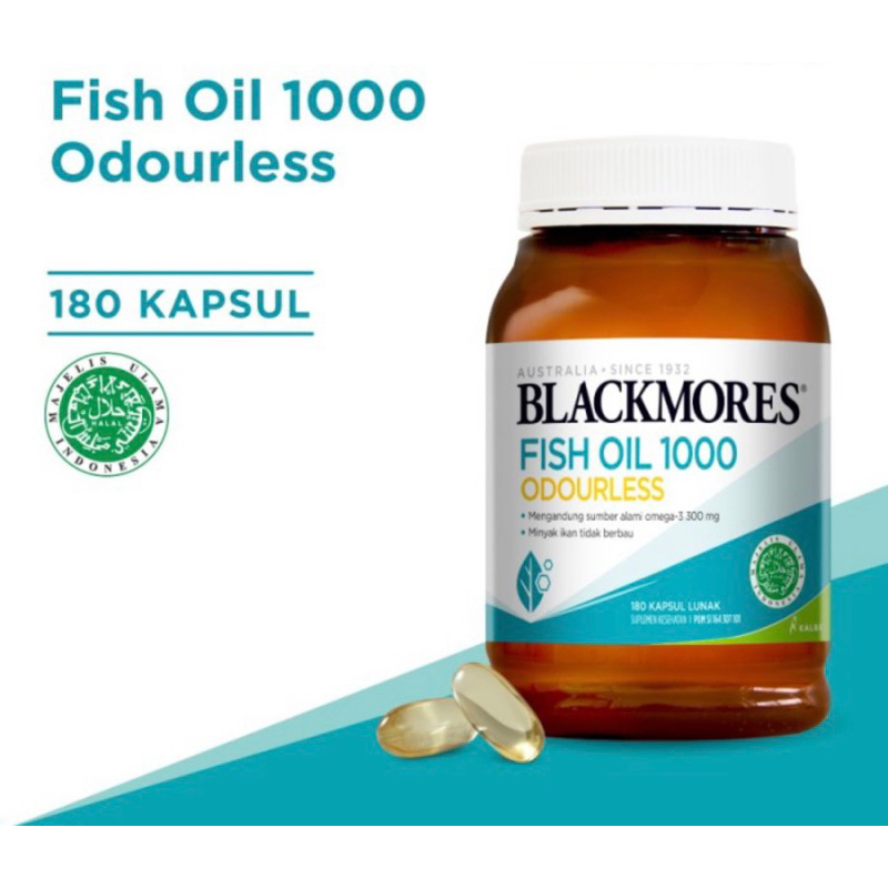 Blackmores odourless fish oil 1000 isi 180 tablet