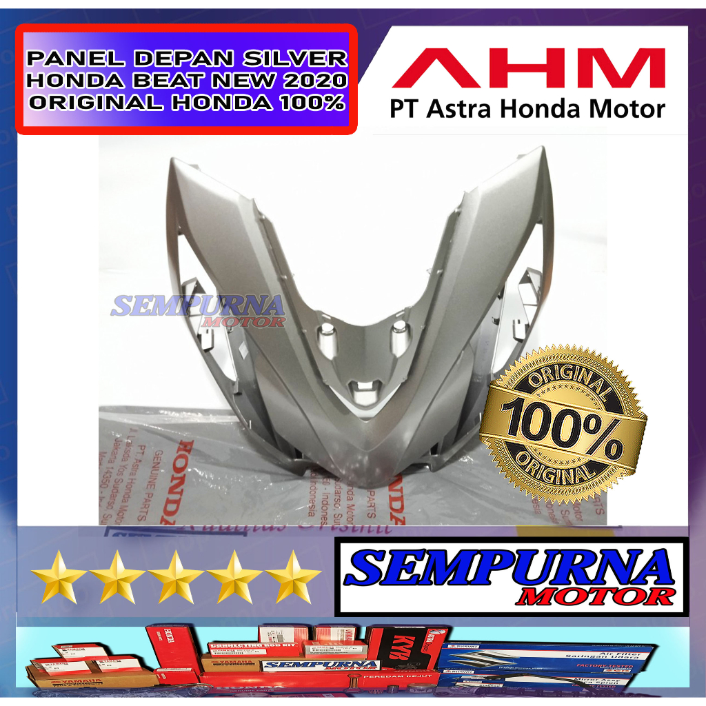 64301-K1A-N00MCS Panel Depan Beat 2020 Warna Silver 100% Original Honda AHM