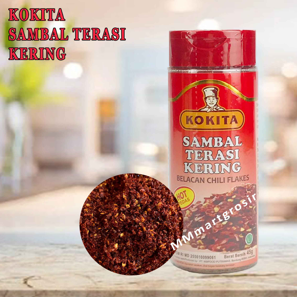 Kokita/ Sambal Terasi Kering/ Belacan Chili Flakes/ 80gr