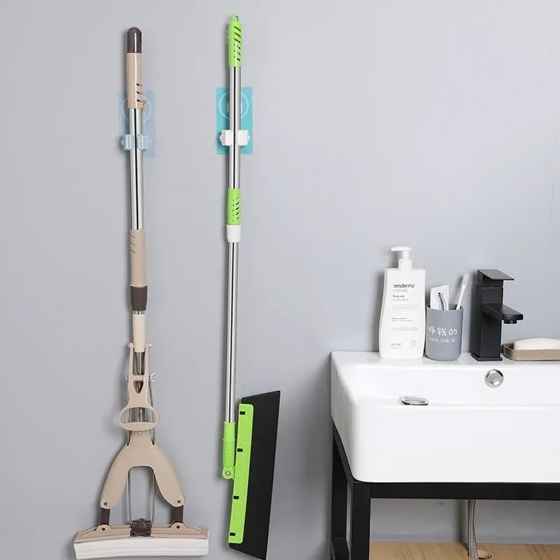 NA - Gantungan Sapu dan Pel Tanpa Paku - Mop Holder Single 513