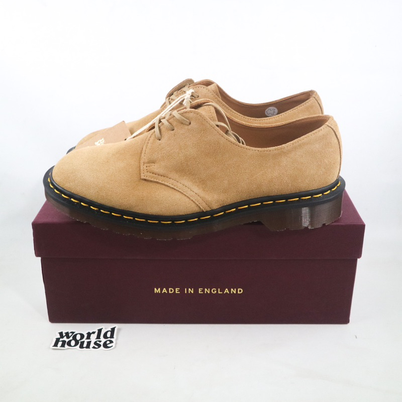 dr martens 1461 almond beige made in england