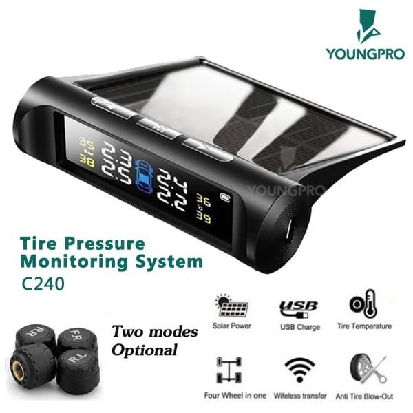 YOUNGPRO - SOLAR TPMS SOLAR C240 ​​TYRE PRESSURE MONITORING SYSTEM