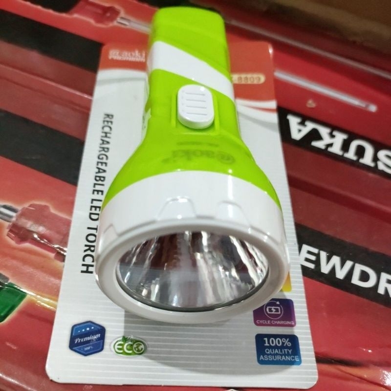 Senter LED charge 1 watt senter kecil mini cas senter led torch senter tangan senter cas 1 led aoki