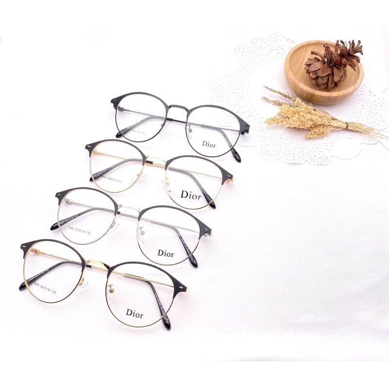 Nnkacamata Frame oval besi pria wanita