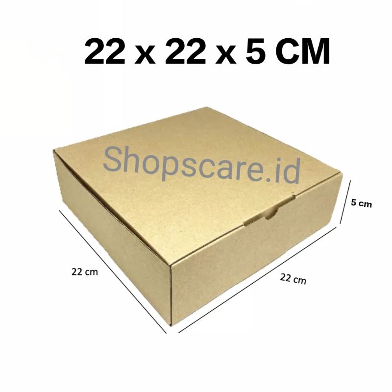 

Shopscare - Kardus Dus Gift Box idul fitri Box Ultah Box Gift Hampers Baju Pizza 22x22x5