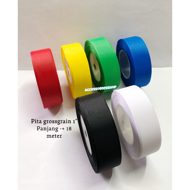 

Pita grossgrain 1inch 2,5cm (-+18meter) 1Roll
