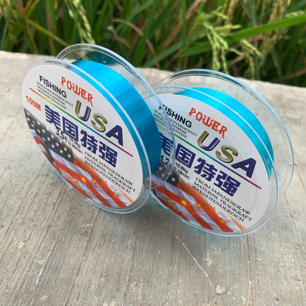 Senar Pancing USA Power 100M BLUE / Senar Pancing Murah