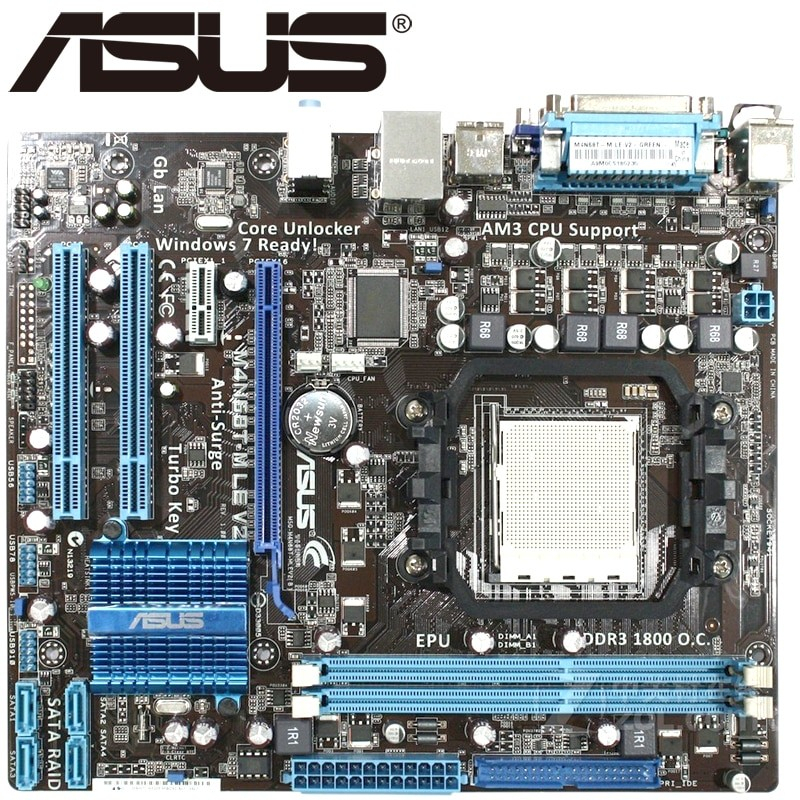 mainboard motherboard amd am3 asus m4n68t-mle v2 athlon phenom