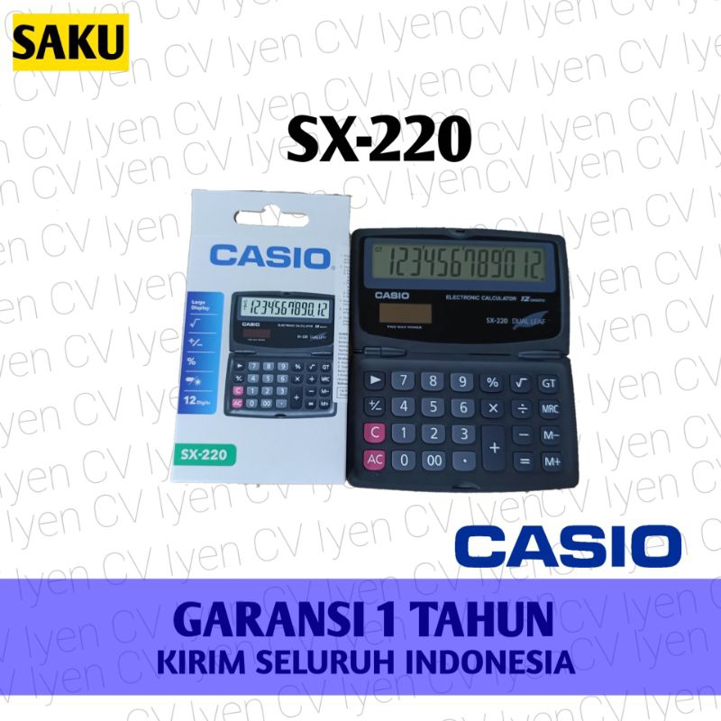 

kalkulator Saku Casio SX-220 / Casio SX 220 / casio sx 220 / kalkulator Saku casio