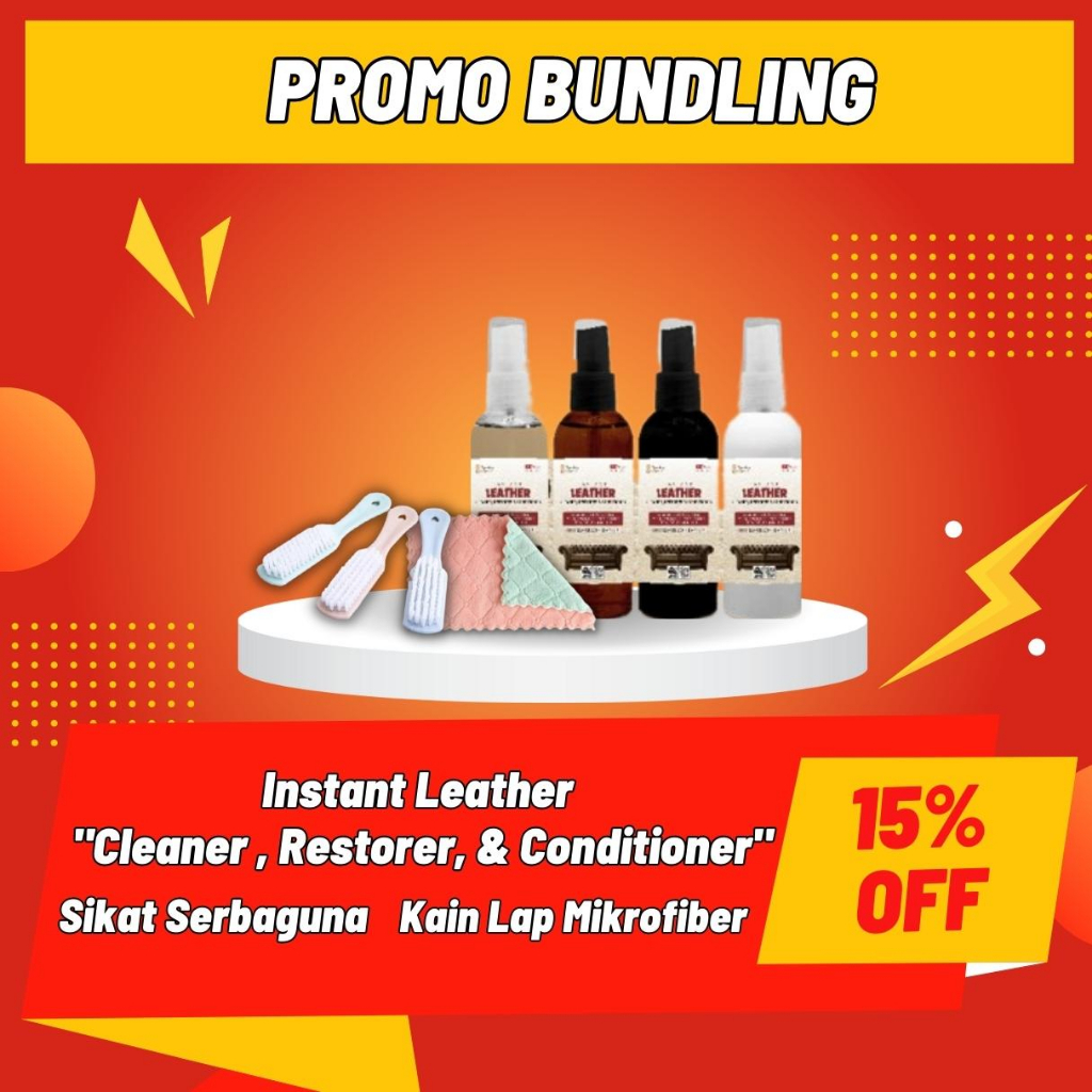 Leather Instan Cleaner Restorer Conditioner Tas, Sofa, Jok Mobil / Melindungi Material Kulit 60ml Spray